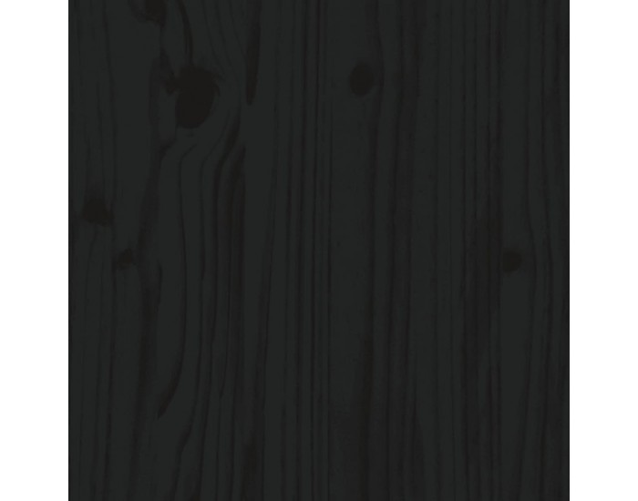 Sonata H Рамка за детско легло, черна, 90x200 см, масивно борово дърво