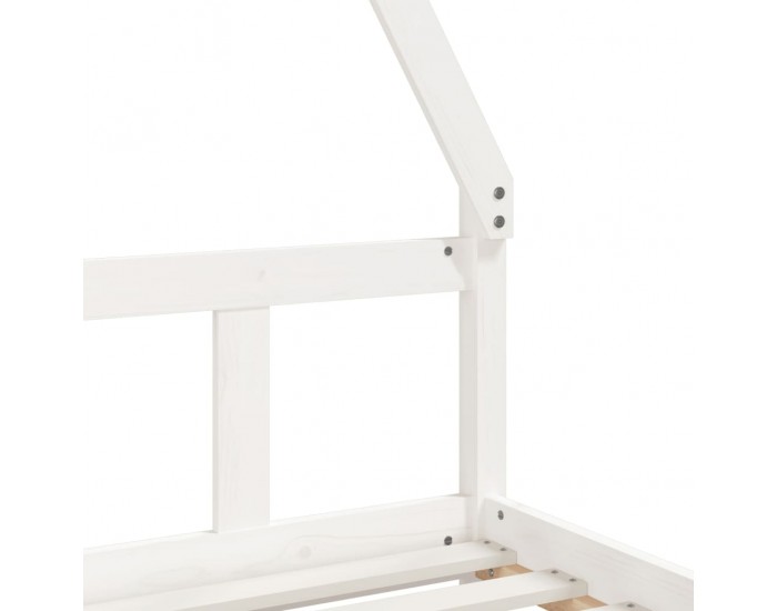 Sonata H Детска рамка за легло, бяла, 90x190 см, бор масив