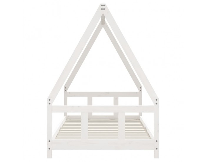 Sonata H Детска рамка за легло, бяла, 90x190 см, бор масив