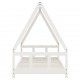 Sonata H Детска рамка за легло, бяла, 90x190 см, бор масив