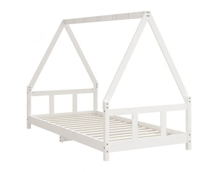 Sonata H Детска рамка за легло, бяла, 90x190 см, бор масив