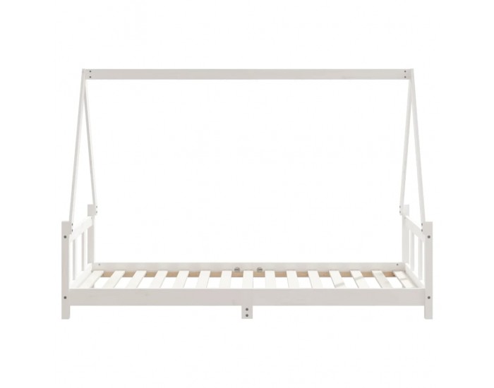 Sonata H Детска рамка за легло, бяла, 90x190 см, бор масив