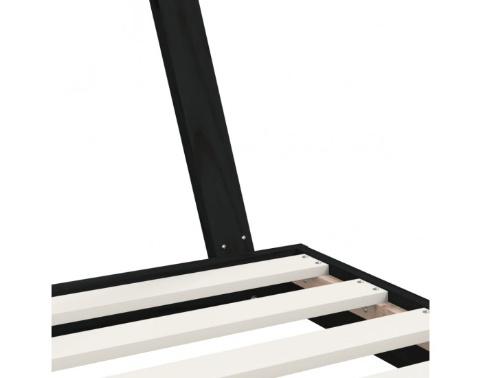 Sonata H Рамка за детско легло черна 80x160 см масивно борово дърво