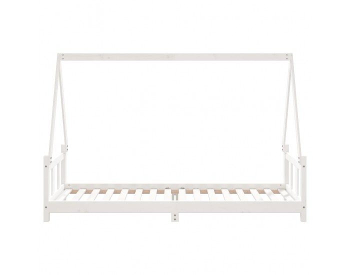 Sonata H Рамка за детско легло бяла 90x200 см масивна борова дървесина