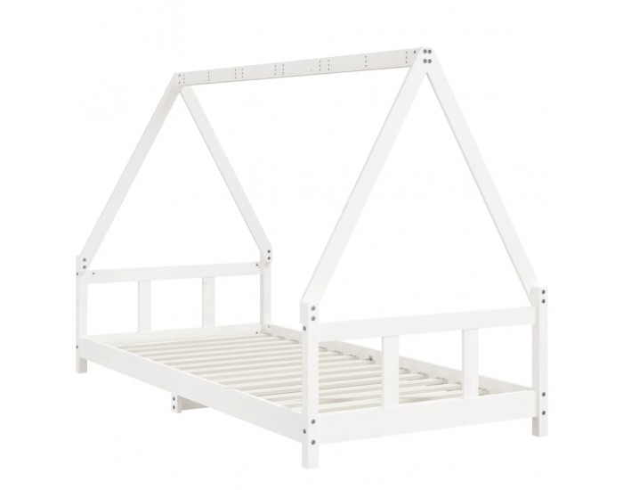 Sonata H Рамка за детско легло бяла 90x200 см масивна борова дървесина