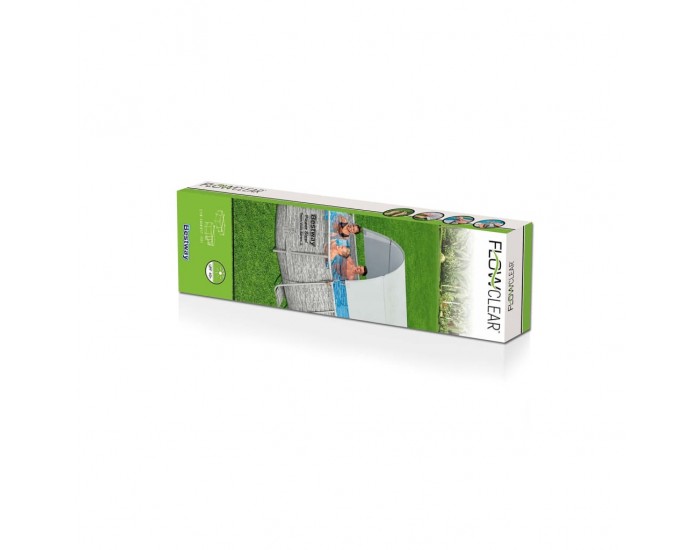 Bestway Навес за надземен басейн, бял Bestway Навес за надземен басейн, бял