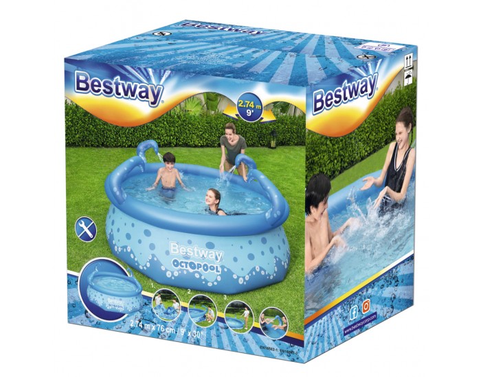 Bestway Easy Set Басейн OctoPool 274x76 см Bestway Easy Set Басейн OctoPool 274x76 см