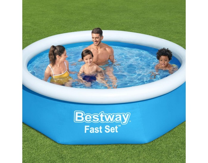 Bestway Fast Set Кръгъл надуваем басейн, 244x66 см, 57265 Bestway Fast Set Кръгъл надуваем басейн, 244x66 см, 57265