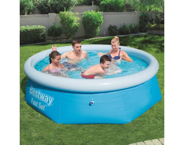 Bestway Fast Set Кръгъл надуваем басейн, 244x66 см, 57265 Bestway Fast Set Кръгъл надуваем басейн, 244x66 см, 57265