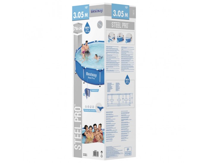Bestway Steel Pro Басейн 305x76 см Bestway Steel Pro Басейн 305x76 см