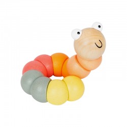 Small Foot Гъсеница, за моторни умения, дървена, асорти - Пъзели и Игри