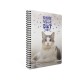 Gipta Тетрадка Catbook, бяла хартия, малки квадратчета, PP корица, със спирала, А4, 80 листа Gipta Тетрадка Catbook, бяла хартия, малки квадратчета, PP корица, със спирала, А4, 80 листа