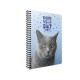 Gipta Тетрадка Catbook, бяла хартия, малки квадратчета, PP корица, със спирала, А4, 80 листа Gipta Тетрадка Catbook, бяла хартия, малки квадратчета, PP корица, със спирала, А4, 80 листа