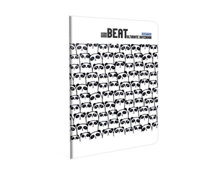 Gipta Тетрадка Beat, А4, бяла хартия, малки квадратчета, PP корица, 40 листа