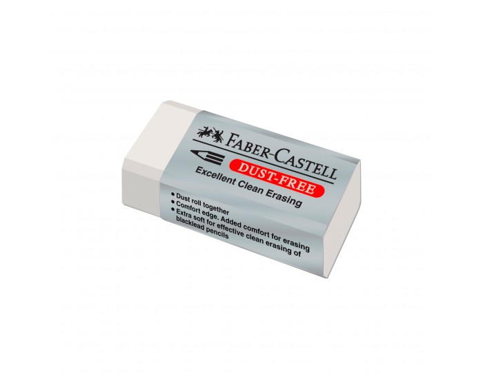Faber-Castell Гума Dust-Free, бяла Faber-Castell Гума Dust-Free, бяла