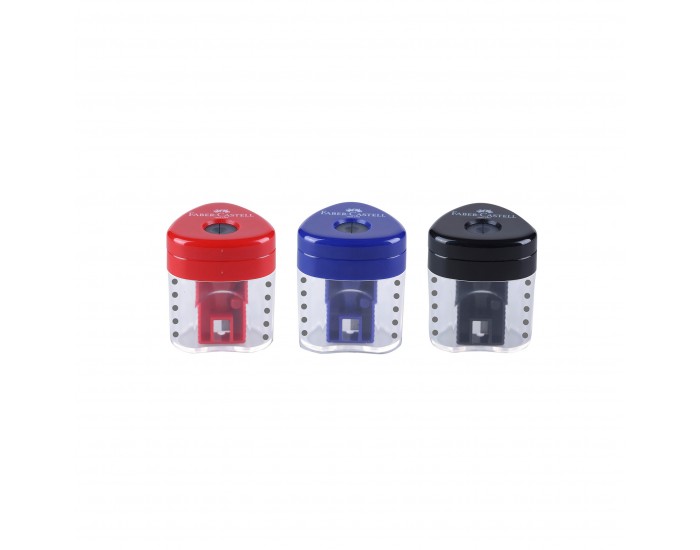 Faber-Castell Острилка Grip 1834, класик, асорти, единична Faber-Castell Острилка Grip 1834, класик, асорти, единична