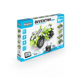 Engino Конструктор Inventor Motorized - 4 колесен велосипед, 10 в 1 - Engino
