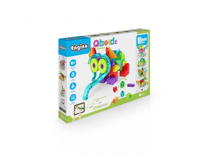 Engino Конструктор Qboidz - Слон, 10 в 1 Engino Конструктор Qboidz - Слон, 10 в 1