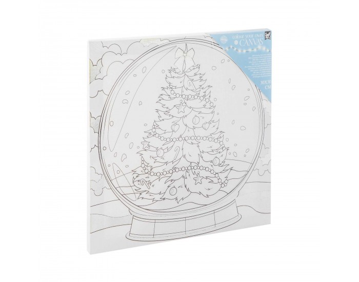 Craft ID Платно за оцветяване, с мотиви на преспапие, 30 х 30 cm, с 6 маркера Craft ID Платно за оцветяване, с мотиви на преспапие, 30 х 30 cm, с 6 маркера