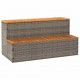 Sonata H Стъпало за джакузи сиво 100x50x50,5 cm Поли ратан Sonata H Стъпало за джакузи сиво 100x50x50,5 cm Поли ратан