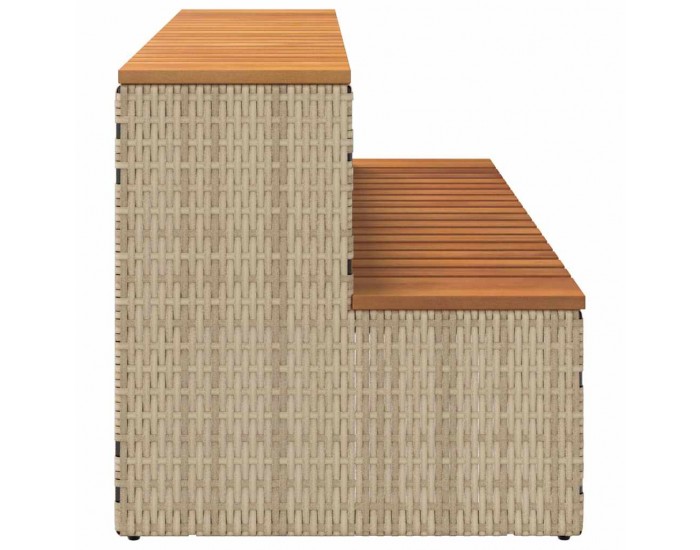 Sonata H Стъпало за джакузи Beige 100x50x50,5 cm Поли ратан Sonata H Стъпало за джакузи Beige 100x50x50,5 cm Поли ратан