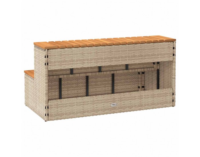 Sonata H Стъпало за джакузи Beige 100x50x50,5 cm Поли ратан Sonata H Стъпало за джакузи Beige 100x50x50,5 cm Поли ратан