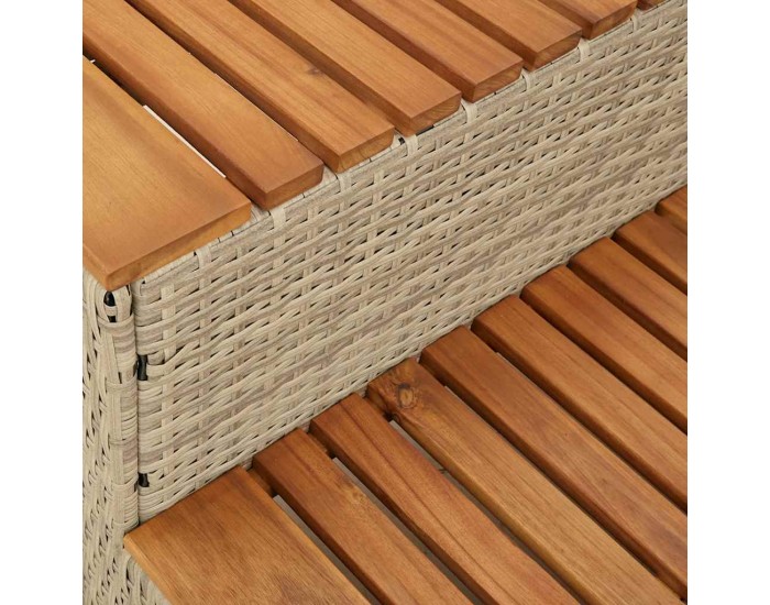 Sonata H Стъпало за джакузи Beige 100x50x50,5 cm Поли ратан Sonata H Стъпало за джакузи Beige 100x50x50,5 cm Поли ратан
