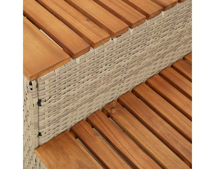 Sonata H Стъпало за джакузи Beige 50x50x50,5 cm Поли ратан Sonata H Стъпало за джакузи Beige 50x50x50,5 cm Поли ратан