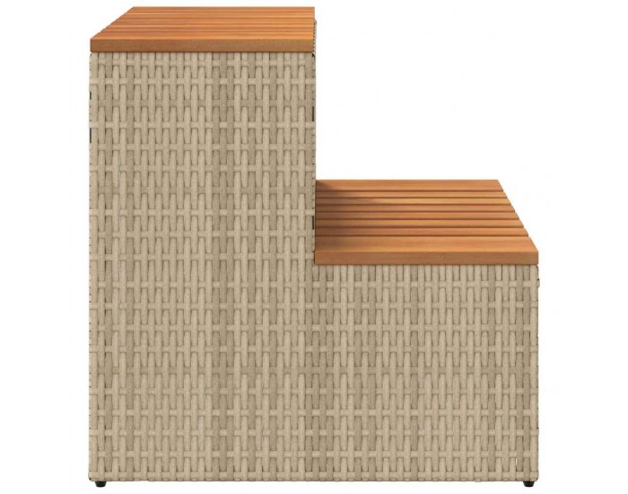 Sonata H Стъпало за джакузи Beige 50x50x50,5 cm Поли ратан Sonata H Стъпало за джакузи Beige 50x50x50,5 cm Поли ратан
