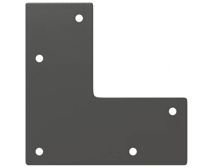 Sonata H Крака за маса за коса 4 бр антрацит 20 см масивна стомана