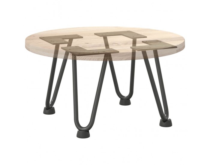 Sonata H Крака за маса за коса 4 бр антрацит 20 см масивна стомана