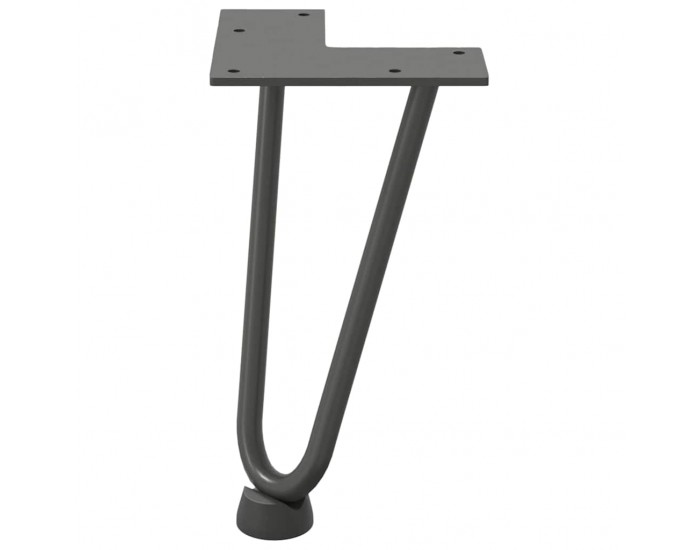 Sonata H Крака за маса за коса 4 бр антрацит 20 см масивна стомана