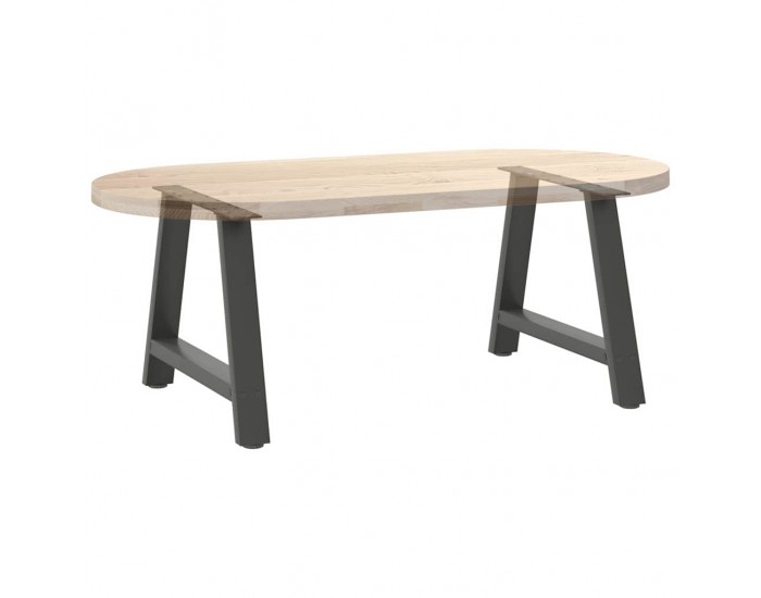 Sonata H Крака за холна маса A-образна 2бр антрацит 70x(42-43)см стомана