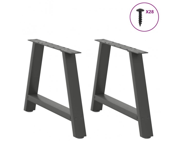 Sonata H Крака за холна маса A-образна 2бр антрацит 70x(42-43)см стомана