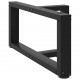 Sonata H Крака за холна маса T-образна 2бр черни 60x25x(30-31)см стомана