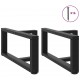 Sonata H Крака за холна маса T-образна 2бр черни 60x25x(30-31)см стомана