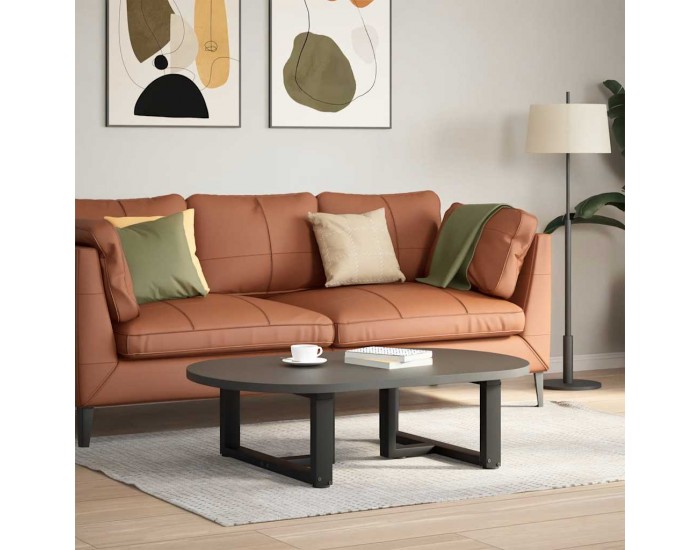 Sonata H Крака за холна маса T-образна 2бр черни 60x25x(30-31)см стомана