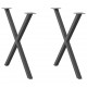 Sonata H Крака за трапезна маса с X-образна 2 бр 70x(72-73) см стомана Sonata H Крака за трапезна маса с X-образна 2 бр 70x(72-73) см стомана