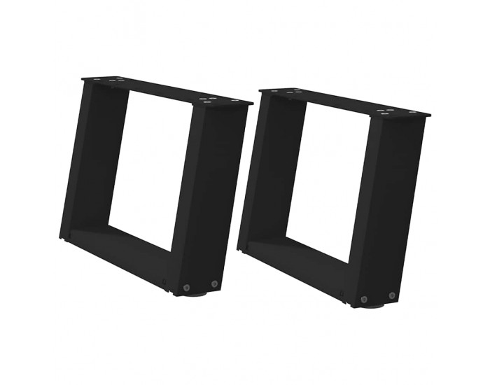 Sonata H Крака за холна маса с U-образна 2 бр черни 50x(30-31)см стомана