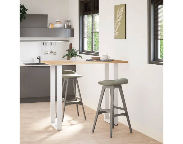 Sonata H Крака за холна маса U-образна 2 бр бели 50x(110-111)см стомана