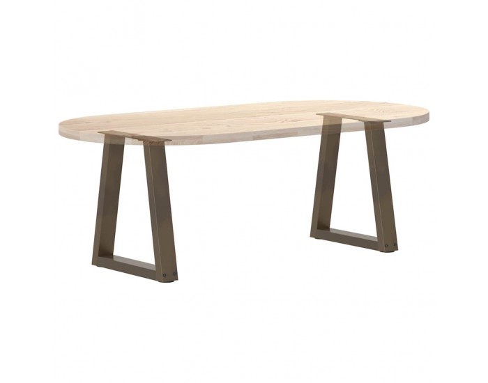 Sonata H Крака за трапезна маса V-образна форма 2 бр. естествена стомана