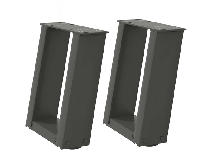 Sonata H Крака за холна маса U-образна 2бр антрацит 70x(30-31)см стомана