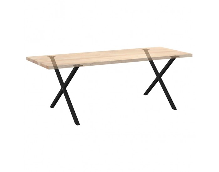 Sonata H Крака за маса за хранене с форма на X 2 бр. черни 90x(72-73) cm Sonata H Крака за маса за хранене с форма на X 2 бр. черни 90x(72-73) cm