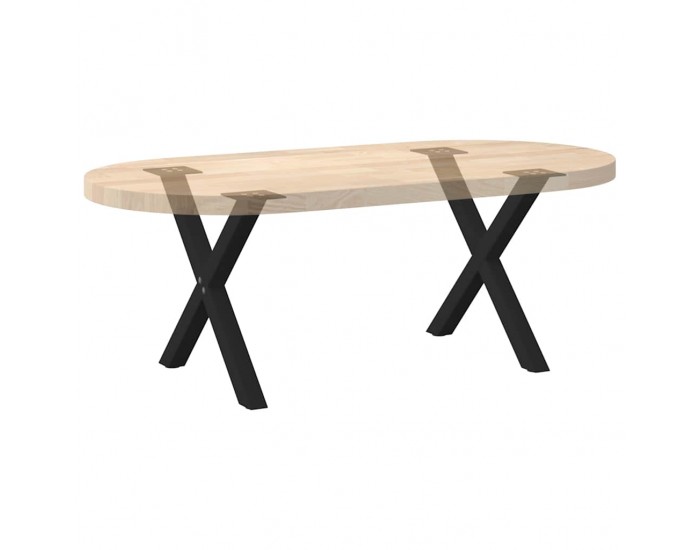 Sonata H Крака за масичка за кафе с форма на X 2 бр. черни 38x(42-43) cm Sonata H Крака за масичка за кафе с форма на X 2 бр. черни 38x(42-43) cm