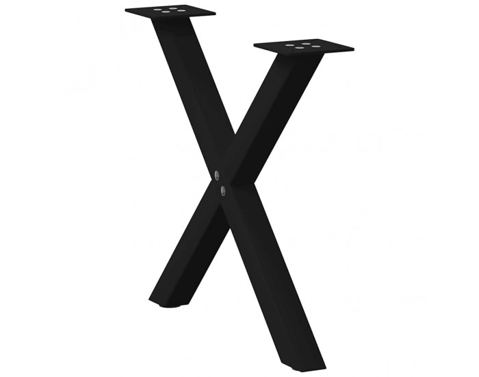 Sonata H Крака за масичка за кафе с форма на X 2 бр. черни 38x(42-43) cm Sonata H Крака за масичка за кафе с форма на X 2 бр. черни 38x(42-43) cm