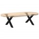 Sonata H Крака за масичка за кафе с форма на X 2 бр. черни 60x(30-31) cm