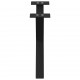 Sonata H Крака за масичка за кафе с форма на X 2 бр. черни 60x(30-31) cm