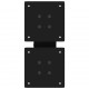 Sonata H Крака за масичка за кафе с форма на X 2 бр. черни 40x(30-31) cm