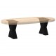 Sonata H Крака за масичка за кафе с форма на X 2 бр. черни 40x(30-31) cm
