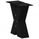 Sonata H Крака за масичка за кафе с форма на X 2 бр. черни 40x(30-31) cm